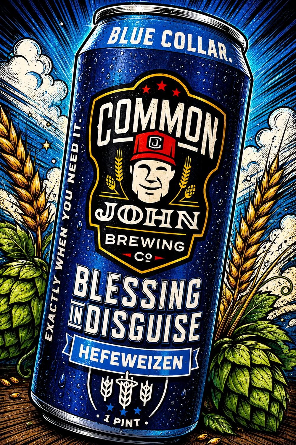 Blessing in Disguise Hefeweizen can - Common John Brewing Co.